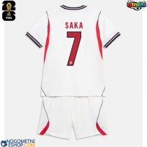Otroški Nogometni dresi Anglija Bukayo Saka #7 Domači SP 2026 Kratek Rokav (+ Kratke hlače)